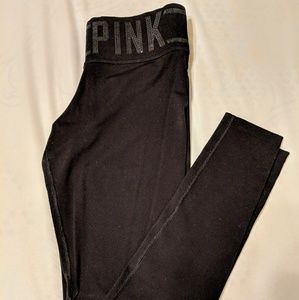 ✳️REDUCED✳️PINK Ultimate Black Bling Leggings